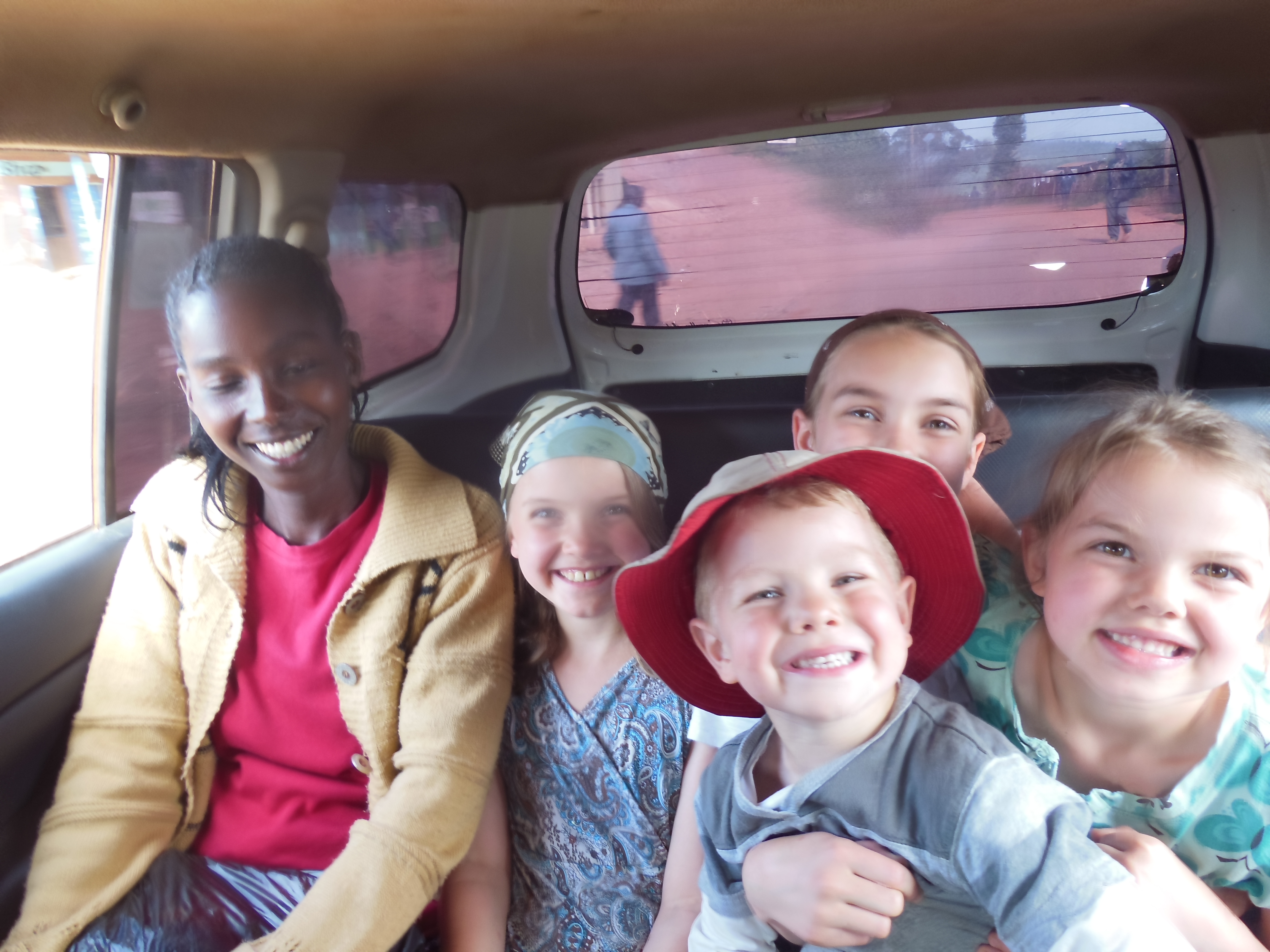 Agnes taxi trip with the kids