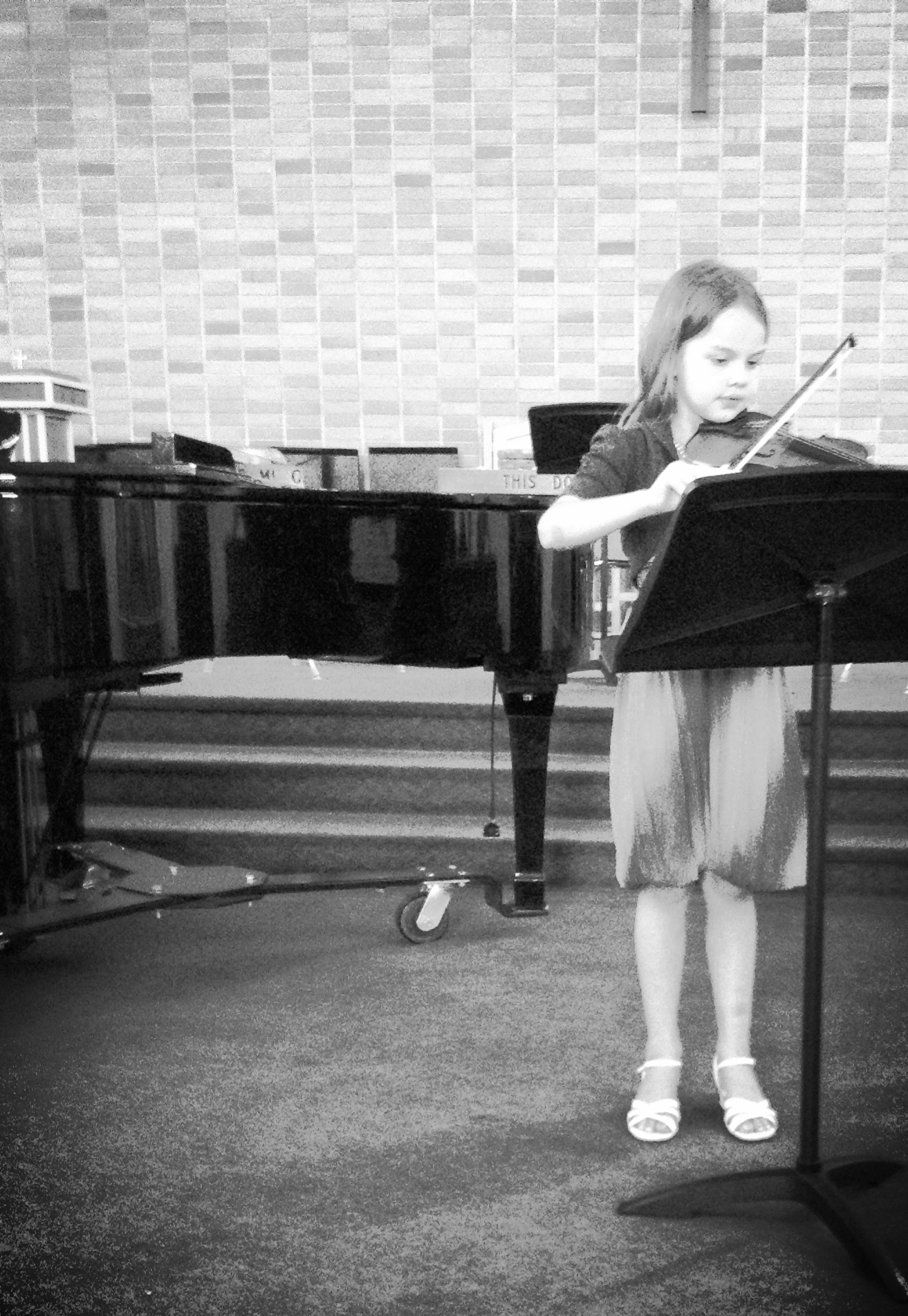 homeschool performance opportunities: Rachel playing violin