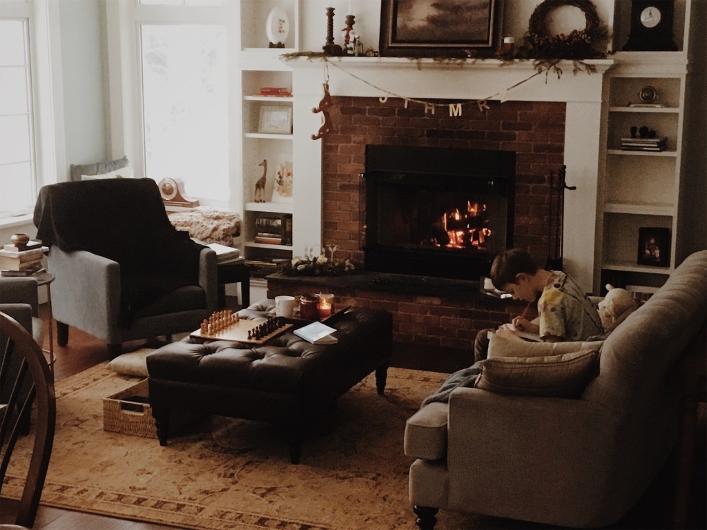 the Wiedrick family in our homeschool at Giverny of the Mountains