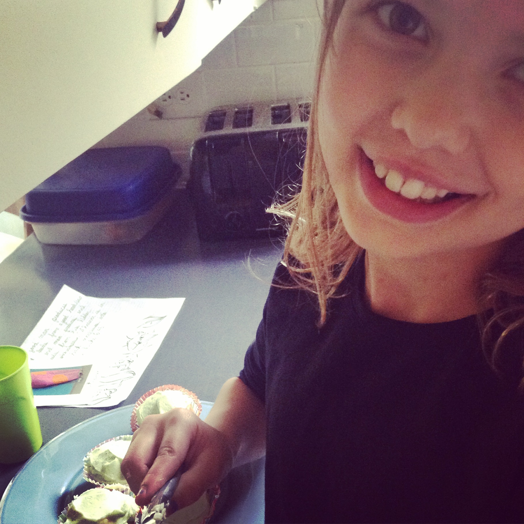 Rachel making food grade 5 homeschool