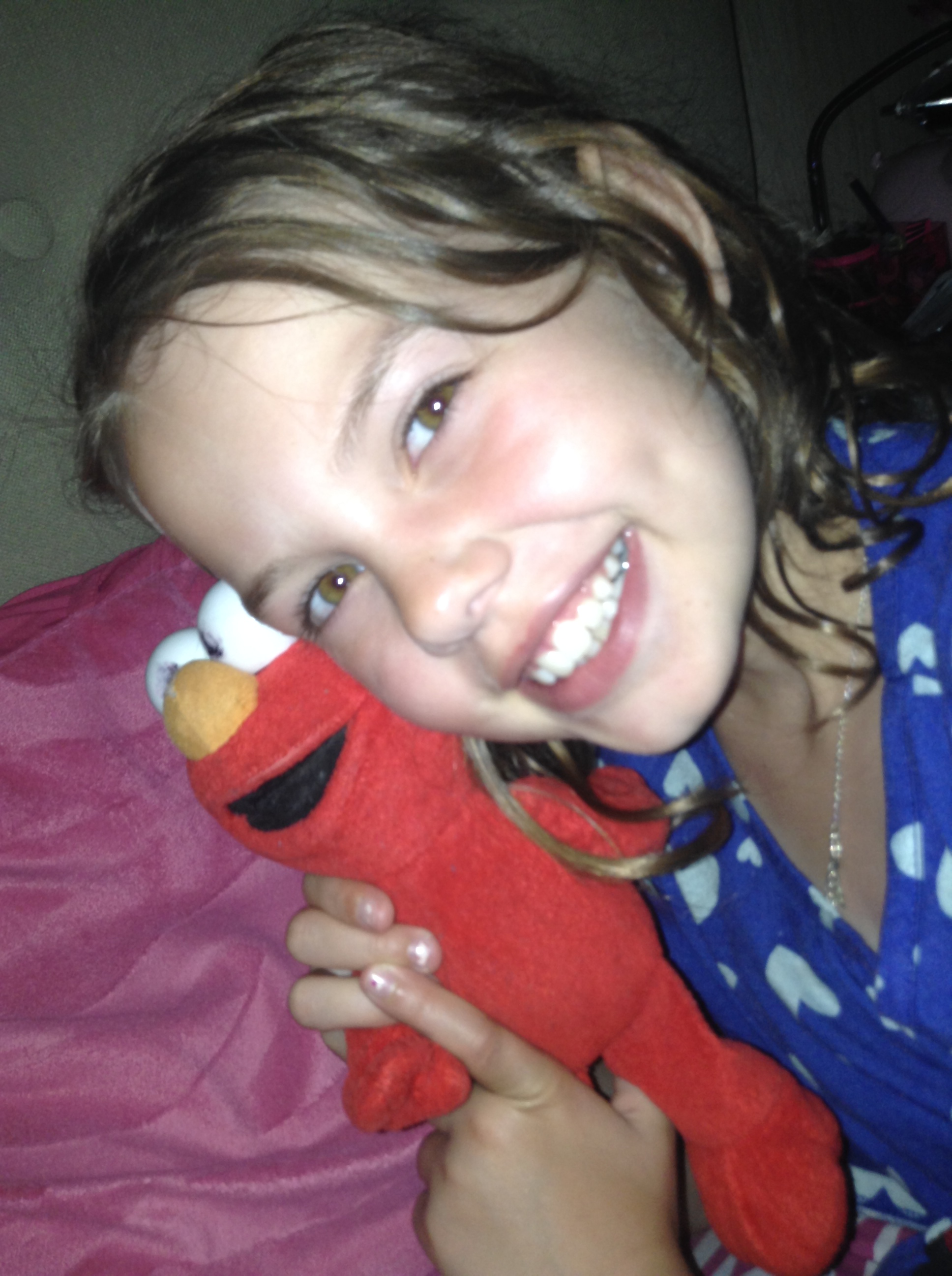 Rachel with Elmo: grade 5 homeschool
