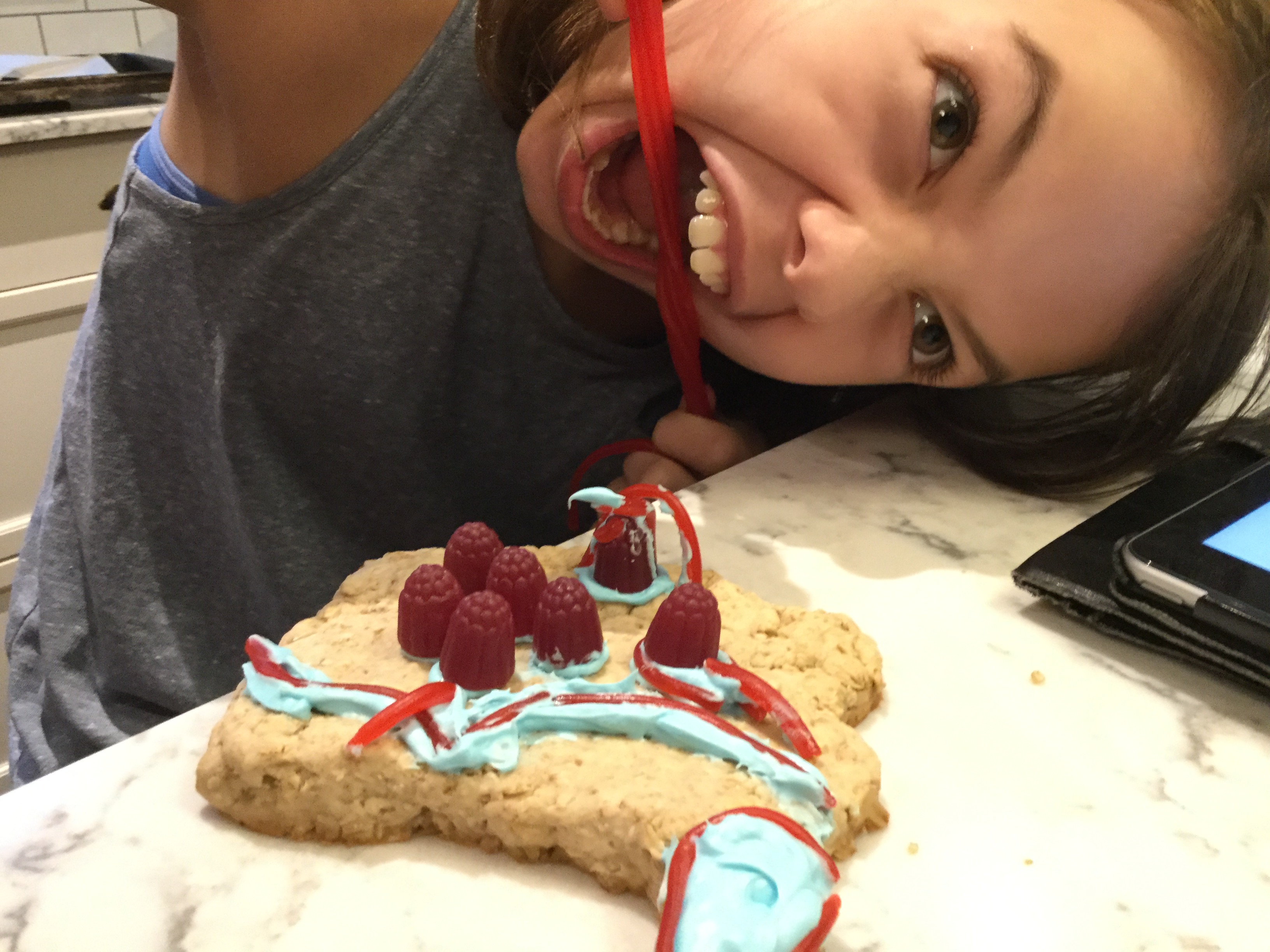 homeschool history: creating maps of Egypt with sugar cookie dough