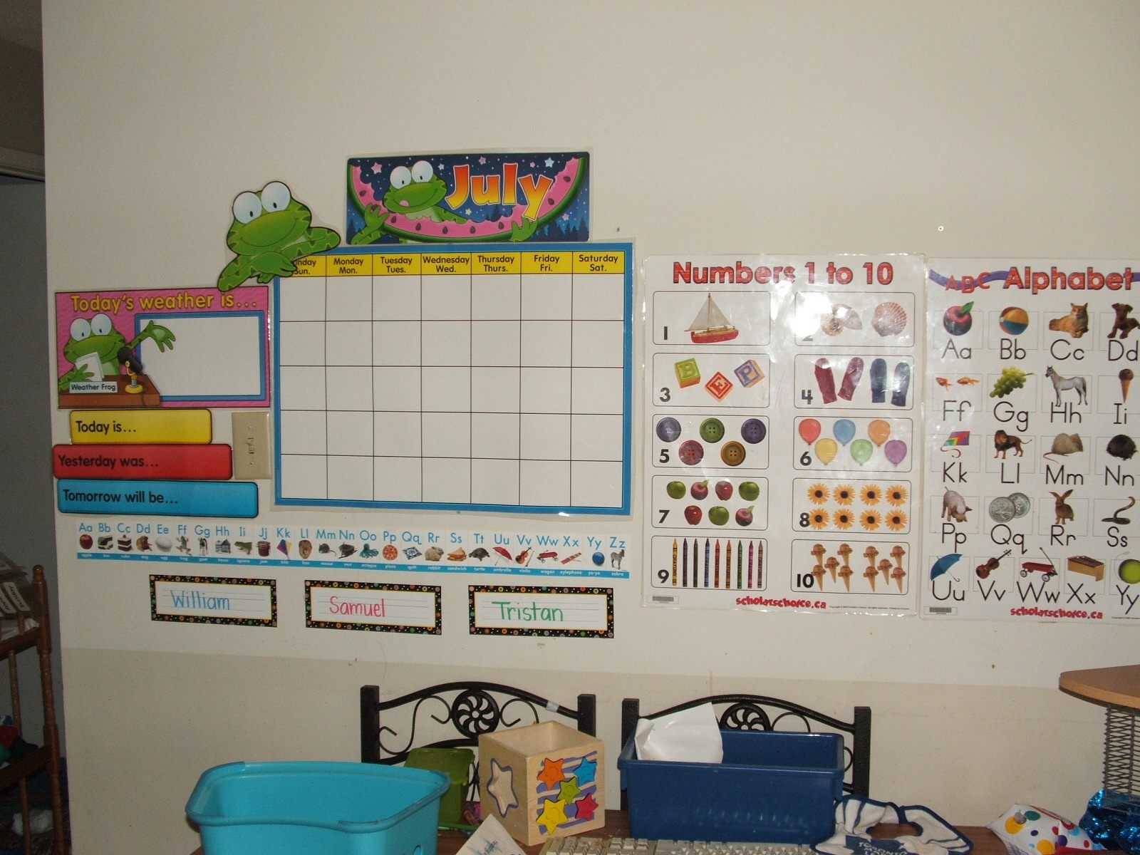 Lisa-Marie's homeschool room