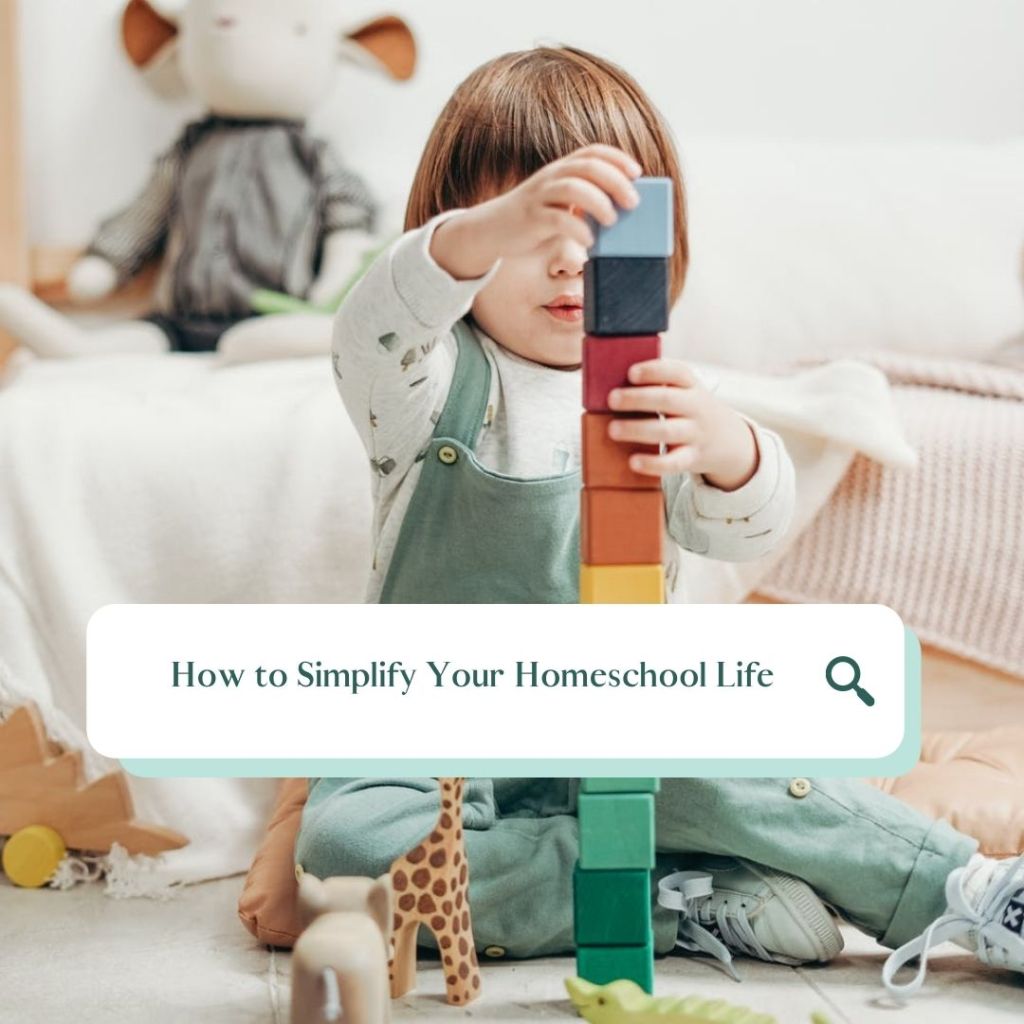 how to simplify your homeschool life and find your thing