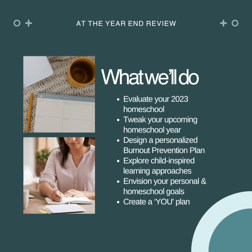 What we'll do in the Homeschool Mom Year-End Review