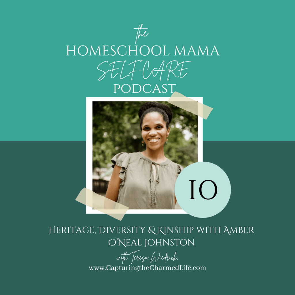 Amber O'Neal Johnston, homeschool mama of four and author of A Place to Belong