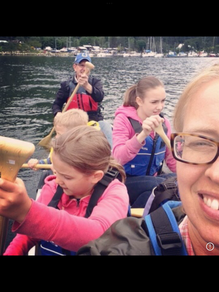 creativity for homeschool moms might include rowing in a canoe as a family