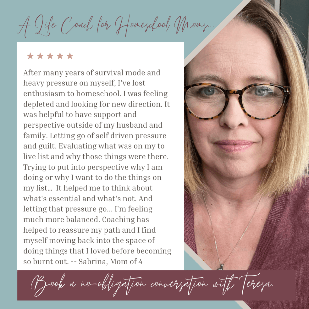 Sabrina Coaching Testimonial: homeschool coaching services