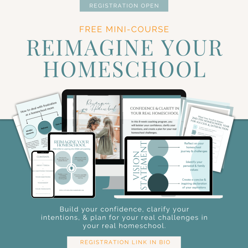 free mini-course to Reimagine your Homeschool Life