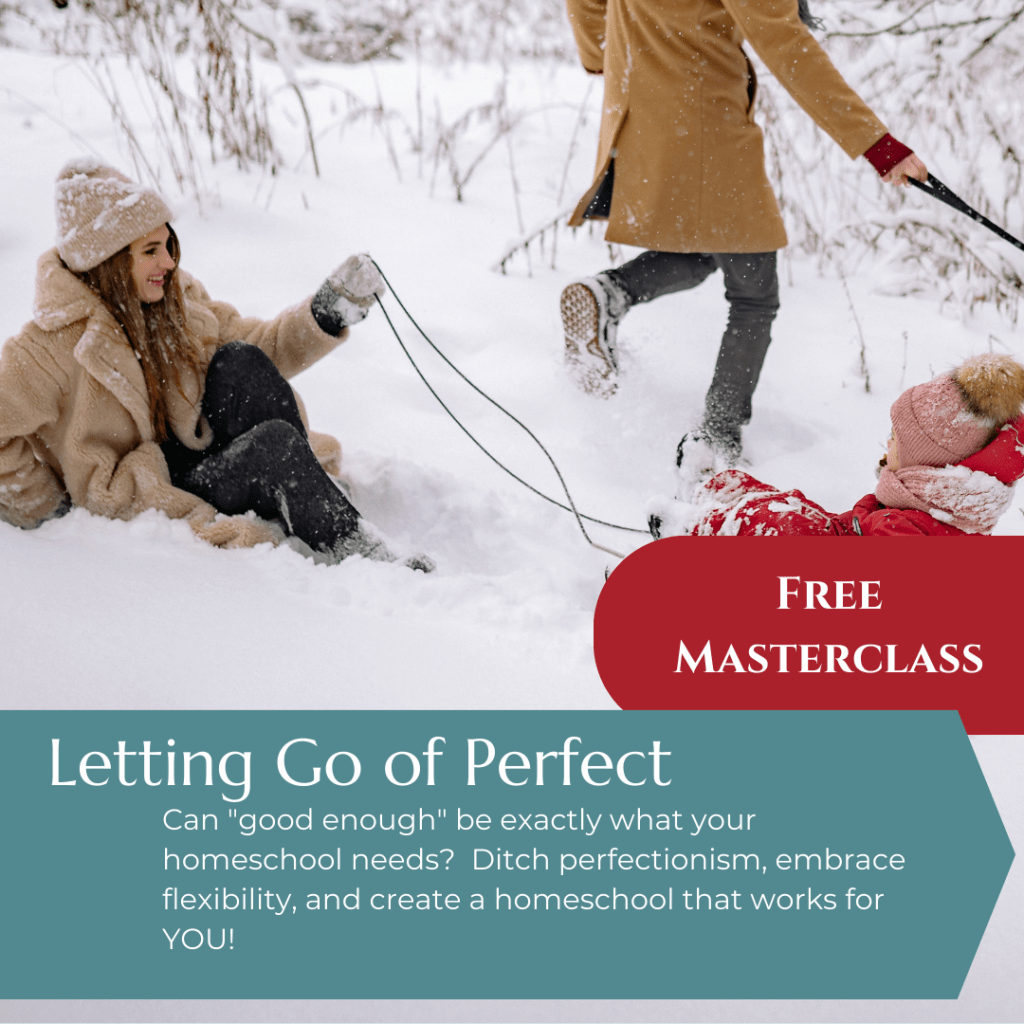 Letting Go of Perfect Homeschool Mom Masterclass Series