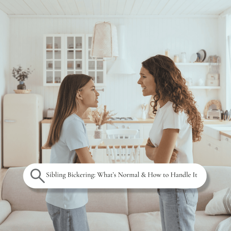 Sibling Bickering in Homeschool Families: What’s Normal & How to Handle It
