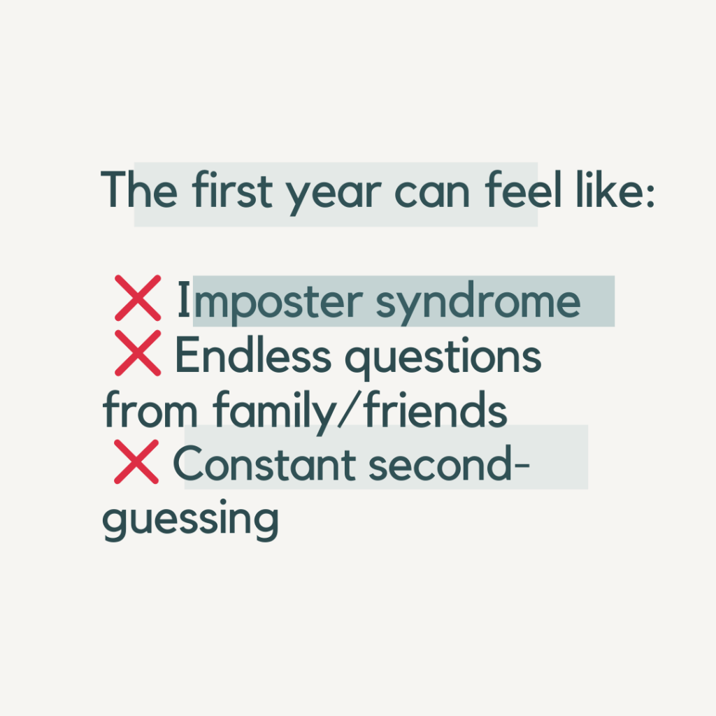 why the 1st homeschool year feels stressful — imposter syndrome endless questions and second-guessing
