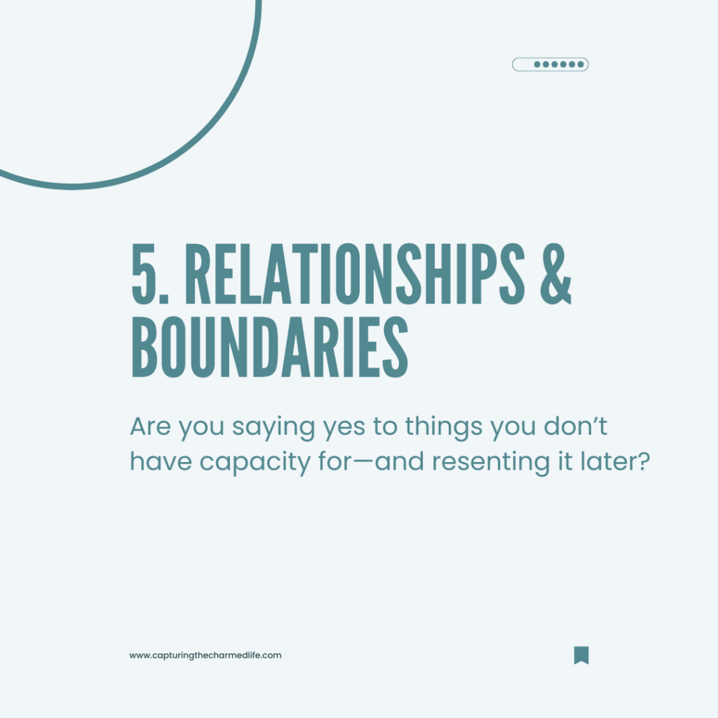 5. Relationships and boundaries