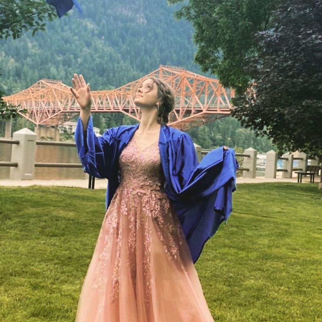 One of my high school graduates--this one graduated from homeschool high school.