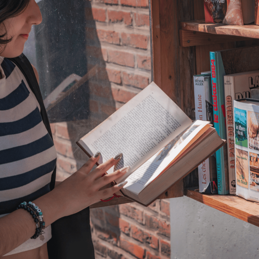 Mom standing in a vendor hall at a BCHEC conference in Langley, BC
