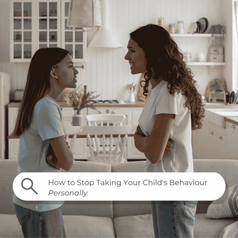 Mother and daughter in tense confrontation — how to stop taking your child's behaviour personally, Confident Homeschool Mom Podcast