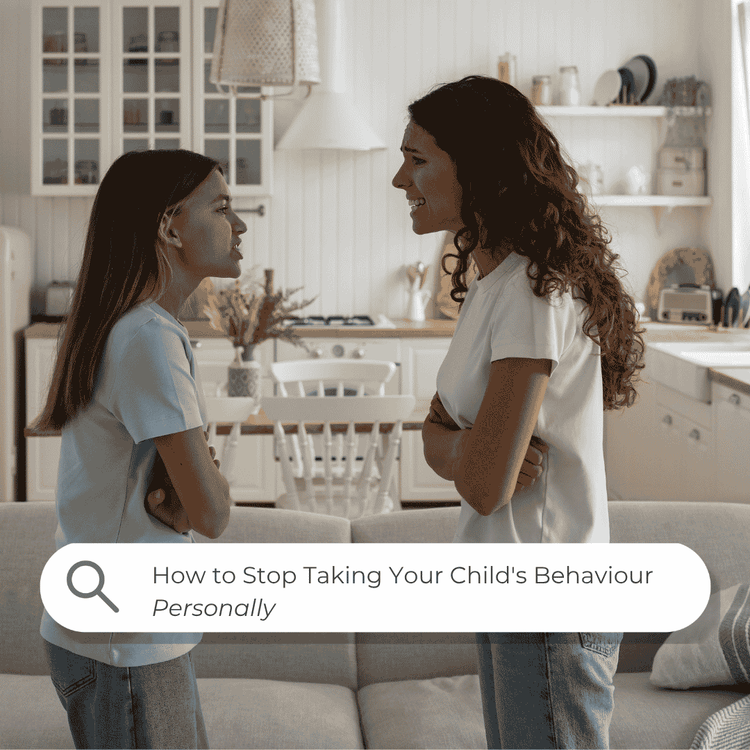 Mother and daughter in tense confrontation — how to stop taking your child's behaviour personally, Confident Homeschool Mom Podcast