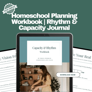 A Realistic Planning Tool for Homeschool Moms | Capacity & Rhythm Workbook